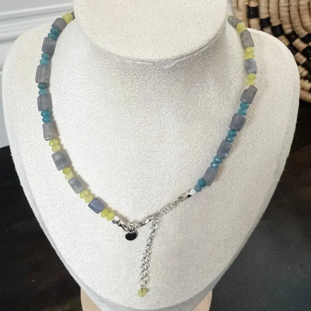 Second Bloom Studio Stained Glass Agate Necklace 15